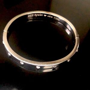 KATE SPADE HENGED RHINESTONE BANGLE - small wrist